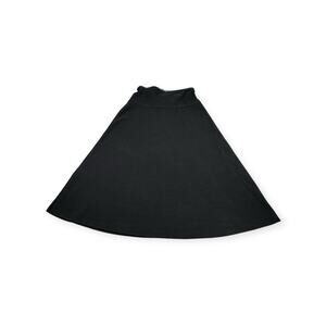 Zara Women’s Skirt Black‎ Medium Long Cotton Or Wool Blend Asymmetric Preppy 383
